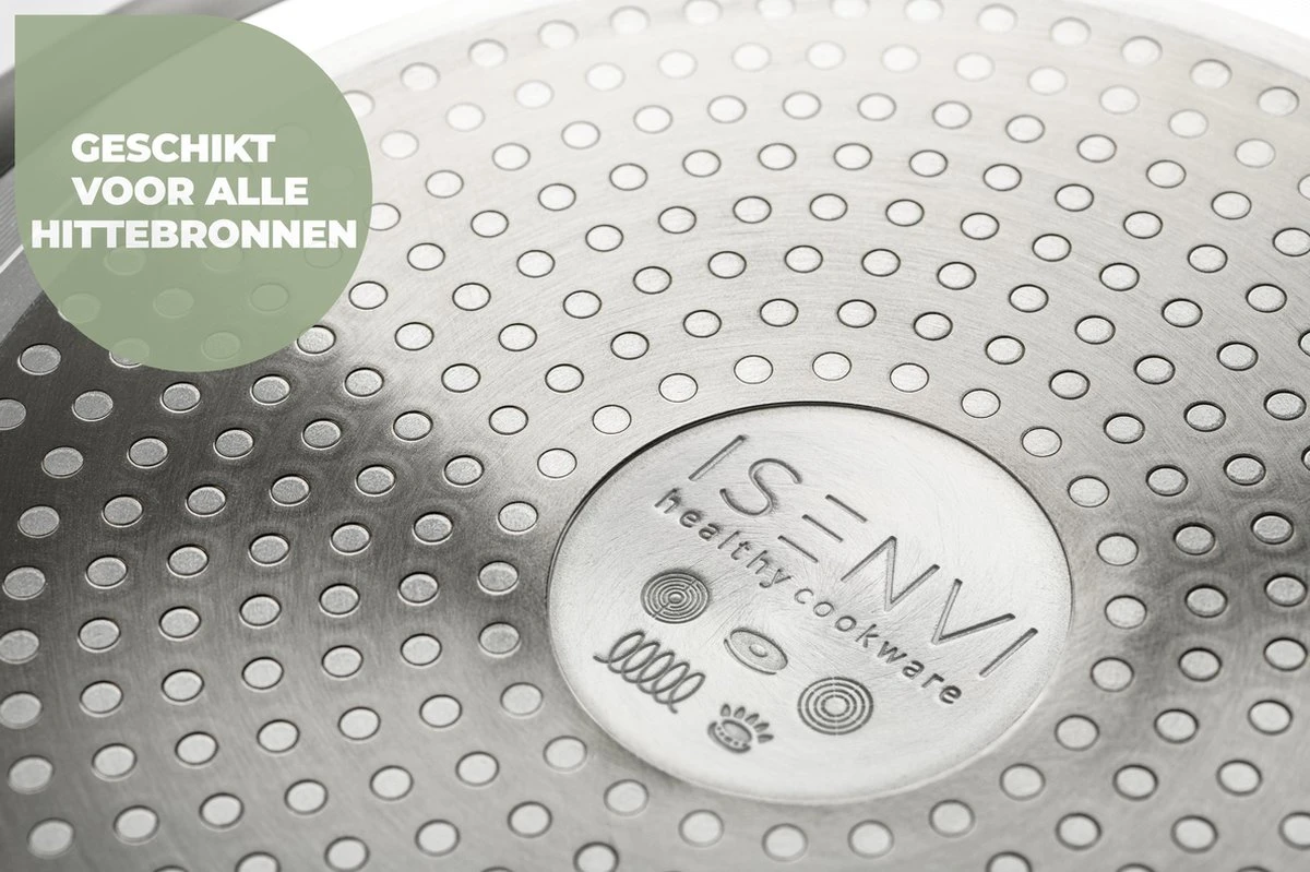 ISENVI Avon Chef Deluxe Pannenset 7 Delig - Ergo Grepen 4 ISENVI Avon Chef Deluxe Pannenset 7 Delig - Ergo Grepen - Afbeelding 2