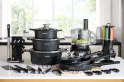 Swiss Pro+ - SWP41D22 - Pannenset 41 Delig - Foodprocessor - Messenblok 8 Delig - Kookgerei Set Met Houder 7 Delig - Starters Pakket - 2022 Serie - Limited Edition -uitzet -Home-Keuken 1200x799 23