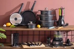 Swiss Pro+ - SWP41D22 - Pannenset 41 Delig - Foodprocessor - Messenblok 8 Delig - Kookgerei Set Met Houder 7 Delig - Starters Pakket - 2022 Serie - Limited Edition -uitzet -Home-Keuken 1200x799 24