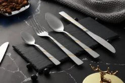 Swiss Pro+ Bestekset In Koffer-72 Delig-12 Persoons-Zwitsers Kwaliteit-Complete Set-100% Roestvrijstaal-Modern Gold -Home-Keuken 1200x799 62