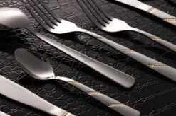 Swiss Pro+ Bestekset In Koffer-72 Delig-12 Persoons-Zwitsers Kwaliteit-Complete Set-100% Roestvrijstaal-Modern Gold -Home-Keuken 1200x799 64