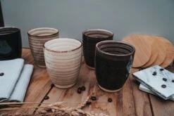 Koffiekopjes - Industrieel Grijs - Koffiebeker - Unieke Kleuren - Set Van 12 Kopjes (ook Los Verkrijgbaar) - 160ML En 340ML - Porselein - Hip En Trendy -Home-Keuken 1200x800 144