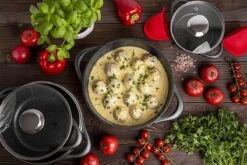 Smile 10-Delige Pannenset - Anti Aanbaklaag - Vaatwasser Bestendig - Zwart - MGK-17 19 Smile 10-Delige Pannenset - Anti Aanbaklaag - Vaatwasser Bestendig - Zwart - MGK-17 -Home-Keuken 1200x800 35