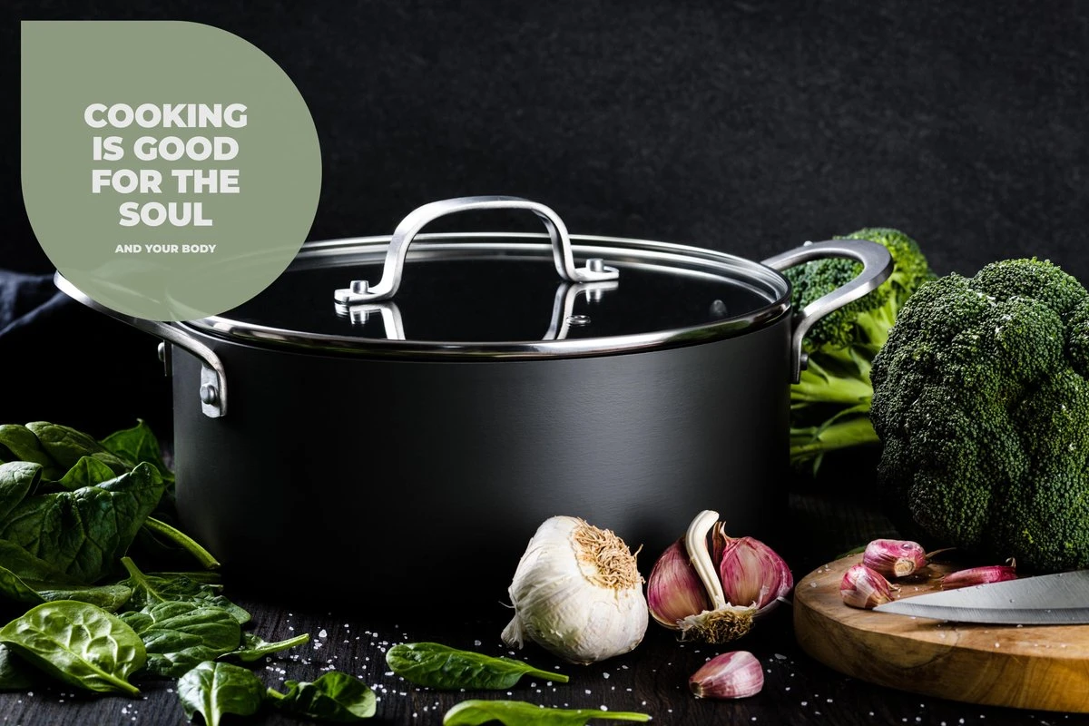 ISENVI Murray Keramische Kookpan 28 CM - RVS Greep 6 ISENVI Murray Keramische Kookpan 28 CM - RVS Greep - Afbeelding 4