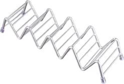 Krumble Taco Houder - Taco En Tortilla Houder Voor 4 Stuks - Serveerschalen - Koken & Tafelen - Kookgerei - Snack- & Tappasschalen - Metaal - Zilver -Home-Keuken 1200x811 1