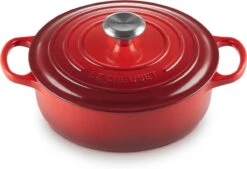 Le Creuset - Gietijzeren - Lage Braadpan - 24cm - Kersenrood -Home-Keuken 1200x821 3