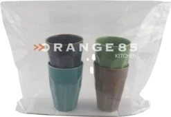 Orange85 Cappuccino Mokken - Latte Macchiato Glazen - 330 Ml - Hittebestendig - Set Van 4 - Porselein - Multicolor - Cappuccino Glazen - Cappuccino Kopjes -Home-Keuken 1200x828 3