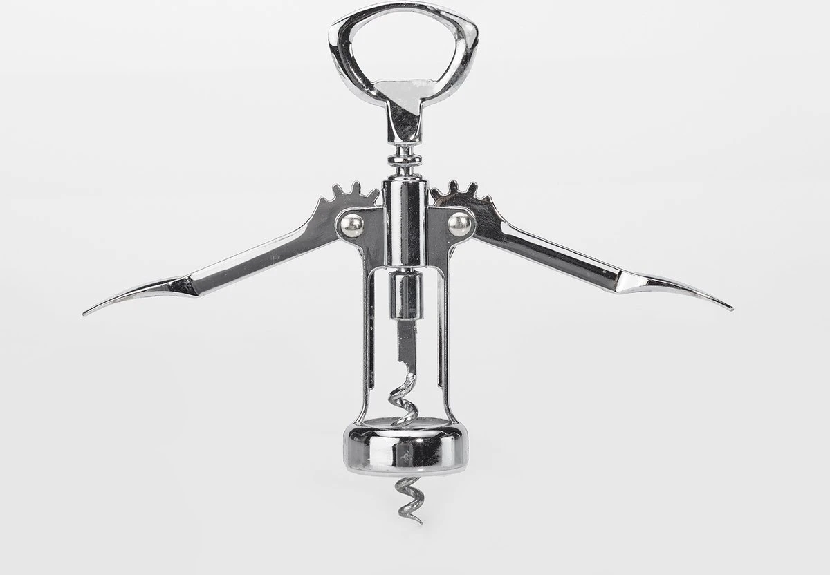 Bieropener - Kurkentrekker - Wijnopener - Wine Opener - Cave & Garden - RVS - Wijn Accessoires - 2 In 1 Tool 3 Bieropener - Kurkentrekker - Wijnopener - Wine Opener - Cave & Garden - RVS - Wijn Accessoires - 2 In 1 Tool