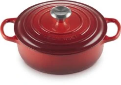Le Creuset - Gietijzeren - Lage Braadpan - 24cm - Kersenrood -Home-Keuken 1200x843 1
