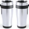 Carson 2x Stuks RVS Thermosbeker/warmhoud Koffiebekers Zwart 500 Ml - Isoleerbekers/reisbekers -Home-Keuken 1200x874 4