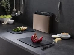 Joseph Joseph JosephJoseph - Folio - Steel - Snijplank - In Houder - Groot - Set Van 5 Stuks - Rose Goud -Home-Keuken 1200x899 18