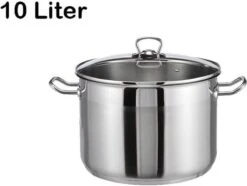 Haushalt Soeppan Met Glazen Deksel - 10 Liter- RVS 18 Haushalt Soeppan Met Glazen Deksel - 10 Liter- RVS -Home-Keuken 1200x905 3