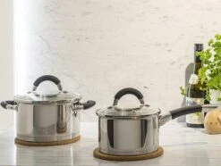 Sola Pannenset Venice - 4 Delig - Ø 16,16,18,20 Cm - Zilver - RVS - Sandwichbodem -Home-Keuken 1200x906 1