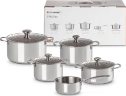 LE CREUSET - RVS Plus - Pannenset 5-delig -Home-Keuken 1200x915