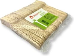 Pomebio Houten Wegwerp Bestek - Vork - 100 Stuks - FSC Hout - 165mm - Wegwerp Vork - Houten Vork - FSC-Gecertificeerde Houten Vork - Duurzaam Vork - Wegwerp Bestek -Home-Keuken 1200x920
