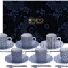 Tokyo Design Studio Nippon Blue Espresso Serviesset - 6 Personen - 18 Stuks - Porselein -Home-Keuken 1200x934 4