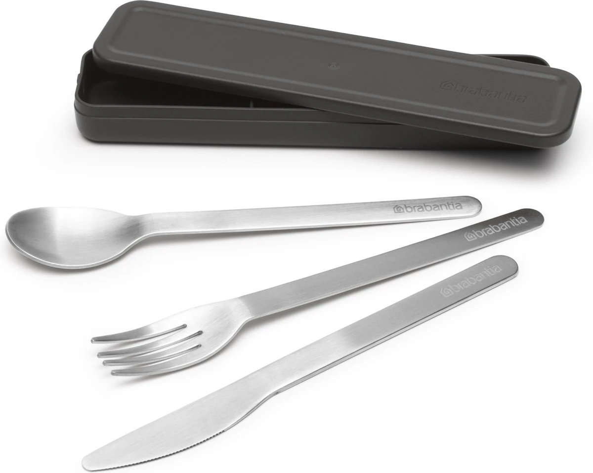 Brabantia Make & Take Bestekset - 3-delig - Dark Grey 8 Brabantia Make & Take Bestekset - 3-delig - Dark Grey - Afbeelding 6