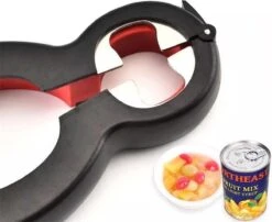 LOUZIR 6 In 1 Blikopener- Flesopener- Potopener- Deksel Opener- Gereedschap Om Doppen Van Flessen En Potten Te Verwijderen -Home-Keuken 1200x983