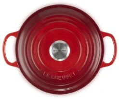 Le Creuset - Gietijzeren - Lage Braadpan - 24cm - Kersenrood -Home-Keuken 1200x989