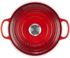 Le Creuset - Gietijzeren - Lage Braadpan - 24cm - Kersenrood -Home-Keuken 1200x998