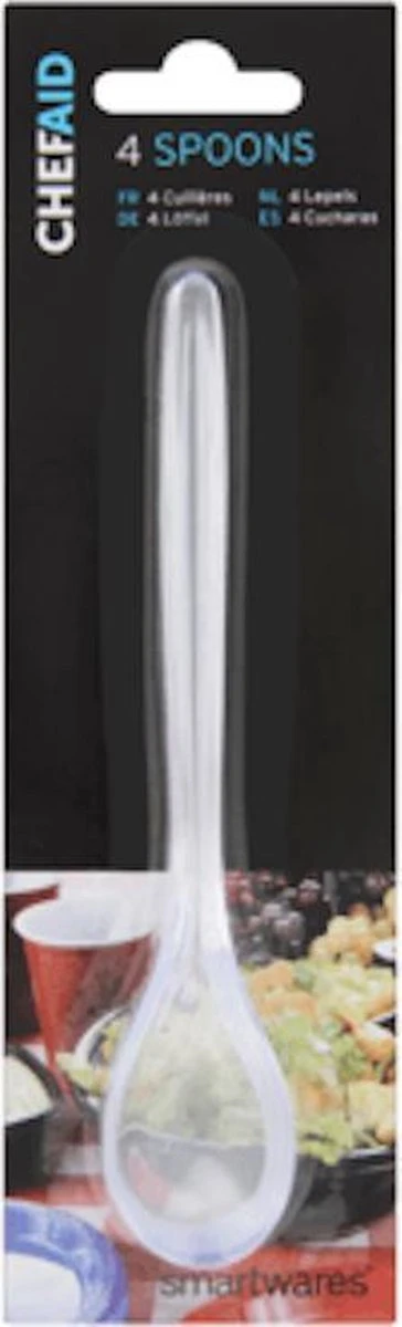Chefaid - 4 Lepels Plastic - Eierlepels - Desertlepels - Kinderlepels Voor Groente- En Fruithapje 3 Chefaid - 4 Lepels Plastic - Eierlepels - Desertlepels - Kinderlepels Voor Groente- En Fruithapje