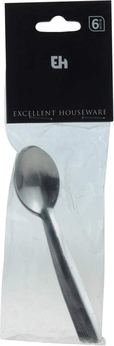Merkloos Excellent Houseware RVS Theelepels Set 6 Stuks 3 Merkloos Excellent Houseware RVS Theelepels Set 6 Stuks