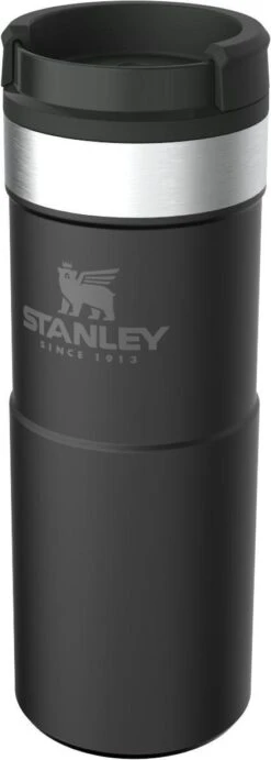 Stanley The NeverLeak™ Travel Mug 0,35L NEW - Thermosfles - Matt Black -Home-Keuken 429x1200 1