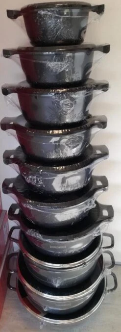 Royalty Line - Marble Soep/braadpan - Met Glazen Deksel Zwart - 24 CM. RL-BS24ML -Home-Keuken 438x1200 1