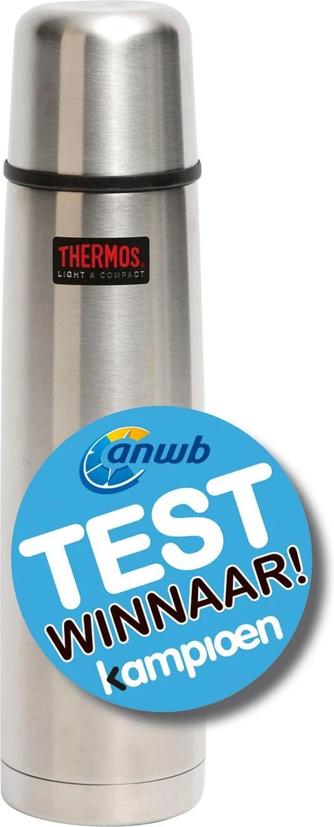 Thermos Isoleerfles - Thermax - 1 Liter - Zilver 4 Thermos Isoleerfles - Thermax - 1 Liter - Zilver - Afbeelding 2