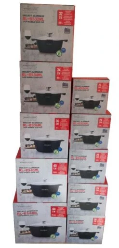 Royalty Line - Marble Soep/braadpan - Met Glazen Deksel Zwart - 24 CM. RL-BS24ML -Home-Keuken 579x1200 1