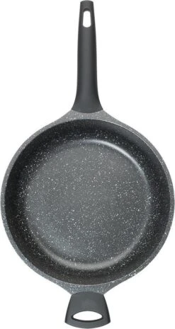 Sola Hapjespan Fair Cooking - Ø 28 Cm - Zwart/wit - Aluminium - Antiaanbaklaag -Home-Keuken 638x1200