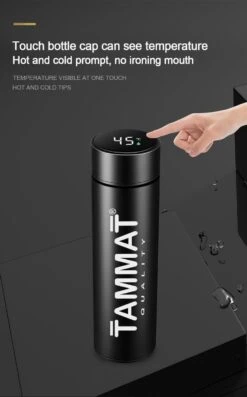 Slimme Thermosfles Met LCD Temperatuur Display - Curver Isolatiefles 0,5 Liter - Dubbelwandige Thermosfles - Thermosbeker - Isoleerfles - Thermoskan - Travel Mug - Bidon Drinkfles - Koffiebeker - Drinkflessen - RVS - Smart Thermos - Metaal -Home-Keuken 747x1200 1