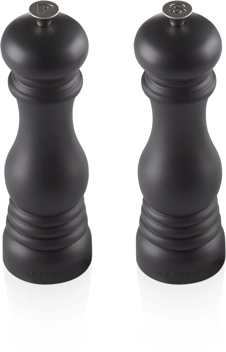 Le Creuset Peper- En Zoutset Mat Zwart 21 Cm 4 Le Creuset Peper- En Zoutset Mat Zwart 21 Cm - Afbeelding 2