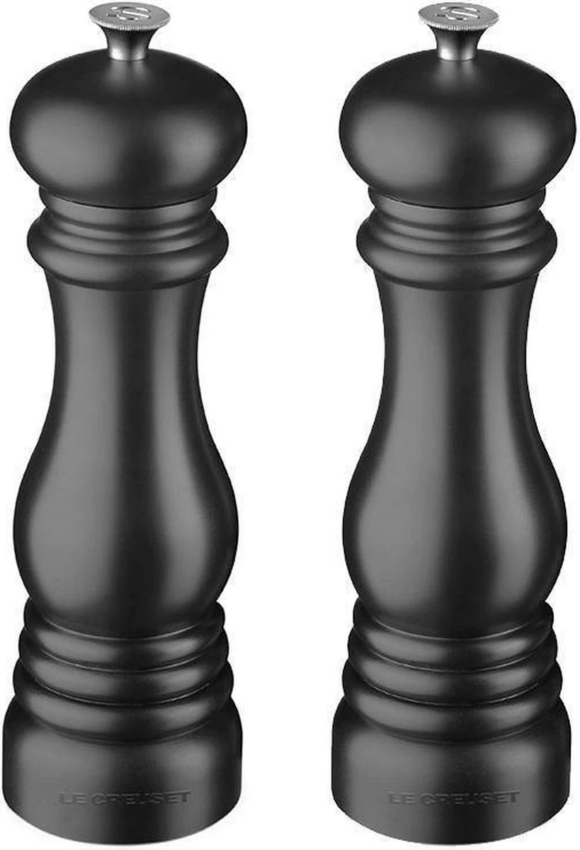 Le Creuset Peper- En Zoutset Mat Zwart 21 Cm 6 Le Creuset Peper- En Zoutset Mat Zwart 21 Cm - Afbeelding 4