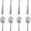 Merkloos 8x Stuks Sierlijke Grote Thee/dessertlepeltjes - Bestek - 15 Cm Van RVS -Home-Keuken 836x1200
