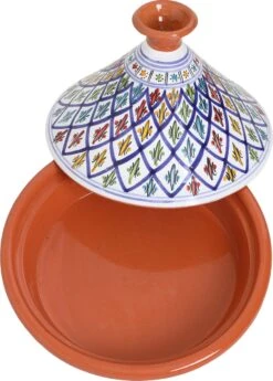 CRAFLAIR ~ Tajine ~ Ø 30 Cm ~ Geschikt Voor Inductie - Adapter ~ Handgemaakt ~ Geglazuurd Keramiek -Home-Keuken 860x1200 1