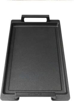 Eurolux Teppanyaki Plaat Met Grepen - 41 X 24 X 2.5 Cm - Zwart - Aluminium - Geschikt Voor Alle Warmtebronnen -Home-Keuken 878x1200