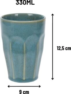 Orange85 Cappuccino Mokken - Latte Macchiato Glazen - 330 Ml - Hittebestendig - Set Van 4 - Porselein - Multicolor - Cappuccino Glazen - Cappuccino Kopjes -Home-Keuken 914x1200 1