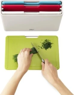 Joseph Joseph JosephJoseph - Folio - Snijplank - In Houder - Medium - Set Van 5 Stuks - Zilver -Home-Keuken 935x1200