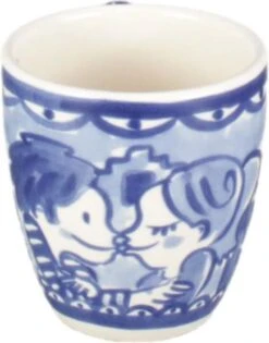 Blond Amsterdam Delfts Blond Minimok - 'Kussend' - Aardewerk