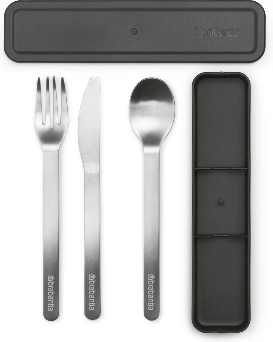 Brabantia Make & Take Bestekset - 3-delig - Dark Grey 6 Brabantia Make & Take Bestekset - 3-delig - Dark Grey - Afbeelding 4