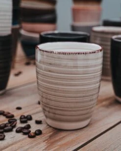 Koffiekopjes - Industrieel Grijs - Koffiebeker - Unieke Kleuren - Set Van 12 Kopjes (ook Los Verkrijgbaar) - 160ML En 340ML - Porselein - Hip En Trendy -Home-Keuken 960x1200 5