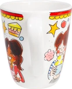 Blond Amsterdam Even Bijkletsen Mok 350 Ml - Rode Rand -Home-Keuken 978x1200 2