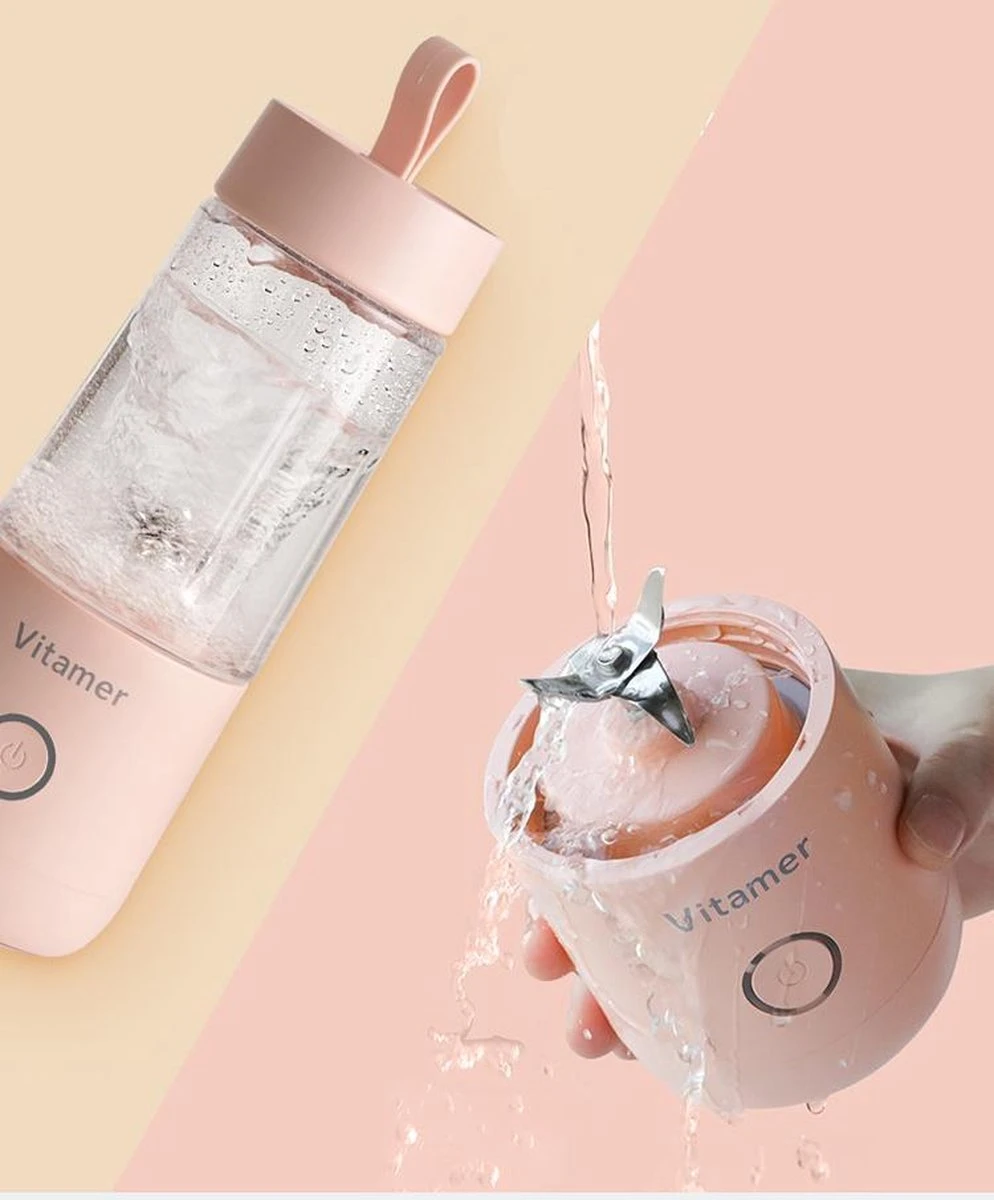 Merkloos Mini Blender - Smoothie Maker - Compact Blender - Draagbare Blender - Oplaadbare Mini Blender - Portable Blender - Draagbare Mini Blender - Lichtgewicht - Vitamer 4 Bladen - Fruit Juicer - Fruit Blender - Blender - Blender - Blenders - Keukenmachines 4 Merkloos Mini Blender - Smoothie Maker - Compact Blender - Draagbare Blender - Oplaadbare Mini Blender - Portable Blender - Draagbare Mini Blender - Lichtgewicht - Vitamer 4 Bladen - Fruit Juicer - Fruit Blender - Blender - Blender - Blenders - Keukenmachines - Afbeelding 2