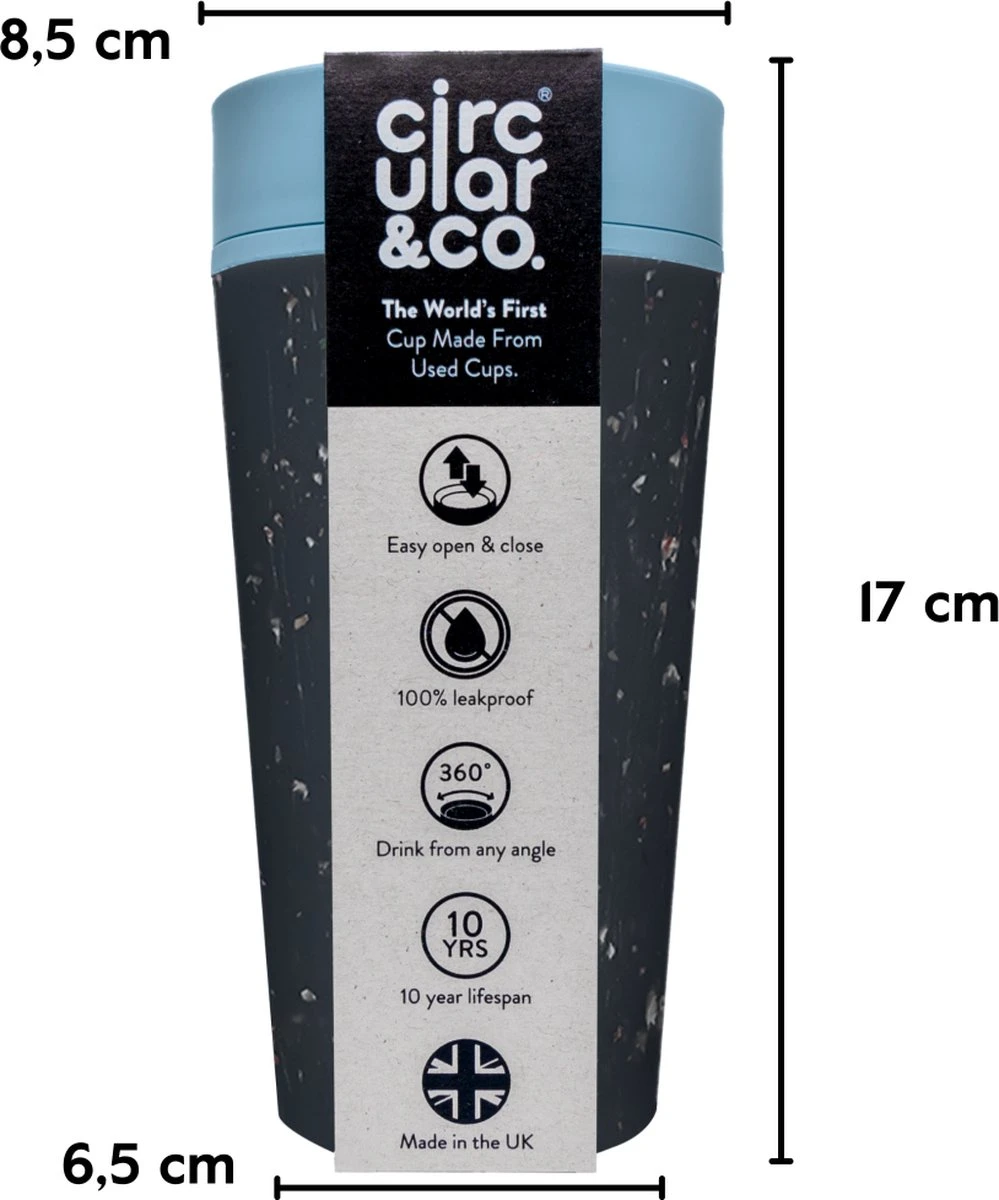 RCUP 340 Ml - Zwart/Blauw Black And Teal 5 RCUP 340 Ml - Zwart/Blauw Black And Teal - Afbeelding 3